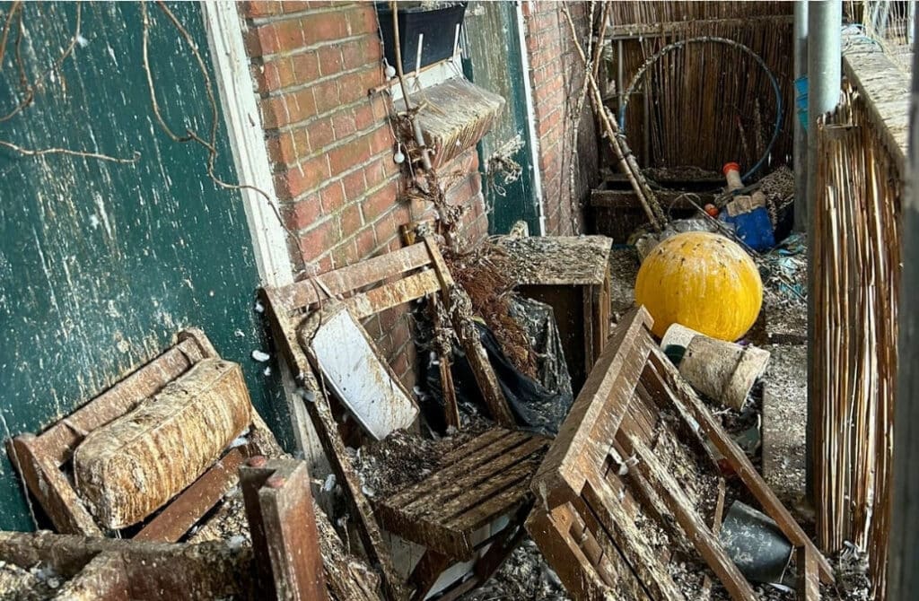 Duivenpoep verwijderen